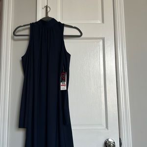 Navy blue cold shoulder Kensie dress